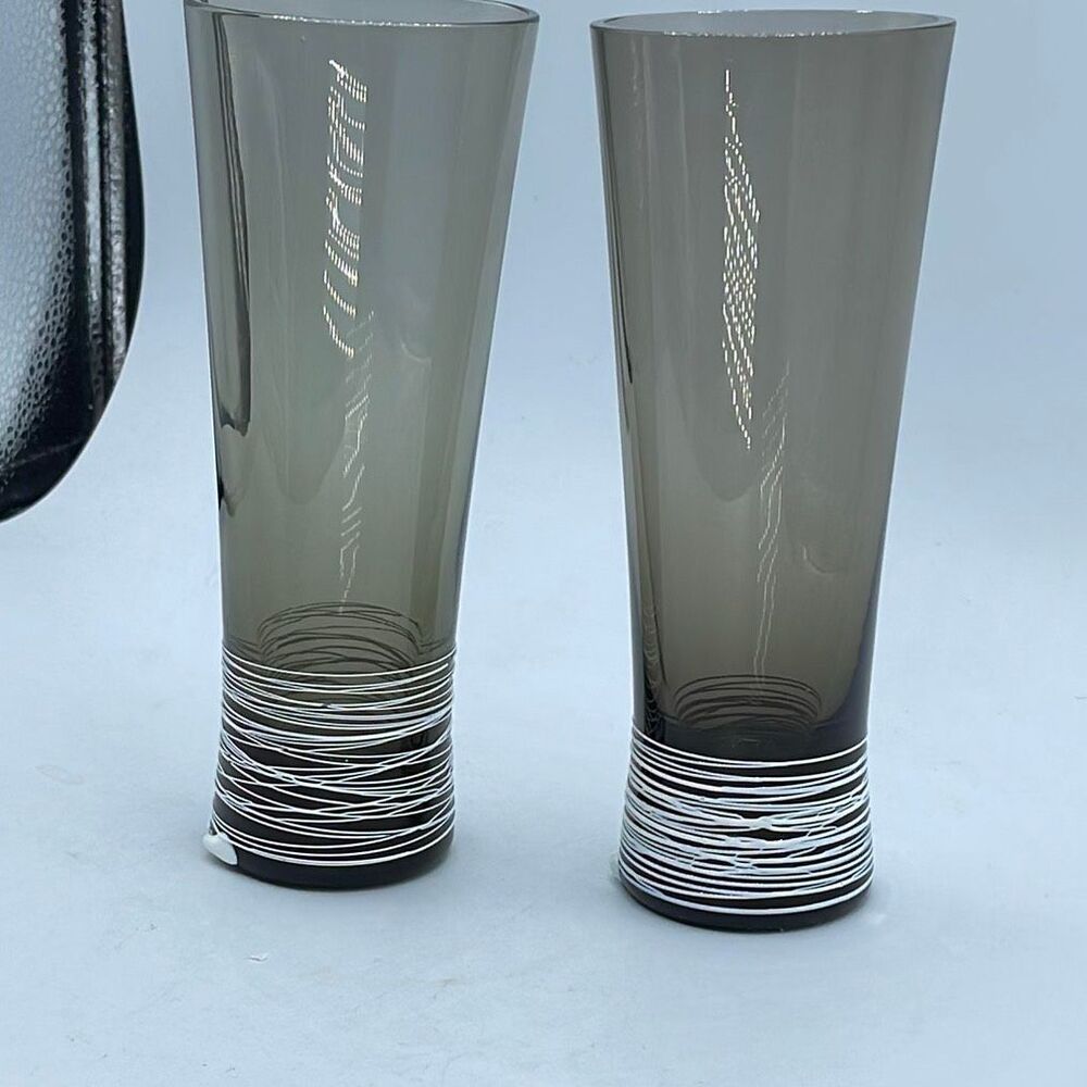 Skruf Glasbruk glasses from Sweden. Spun collection.